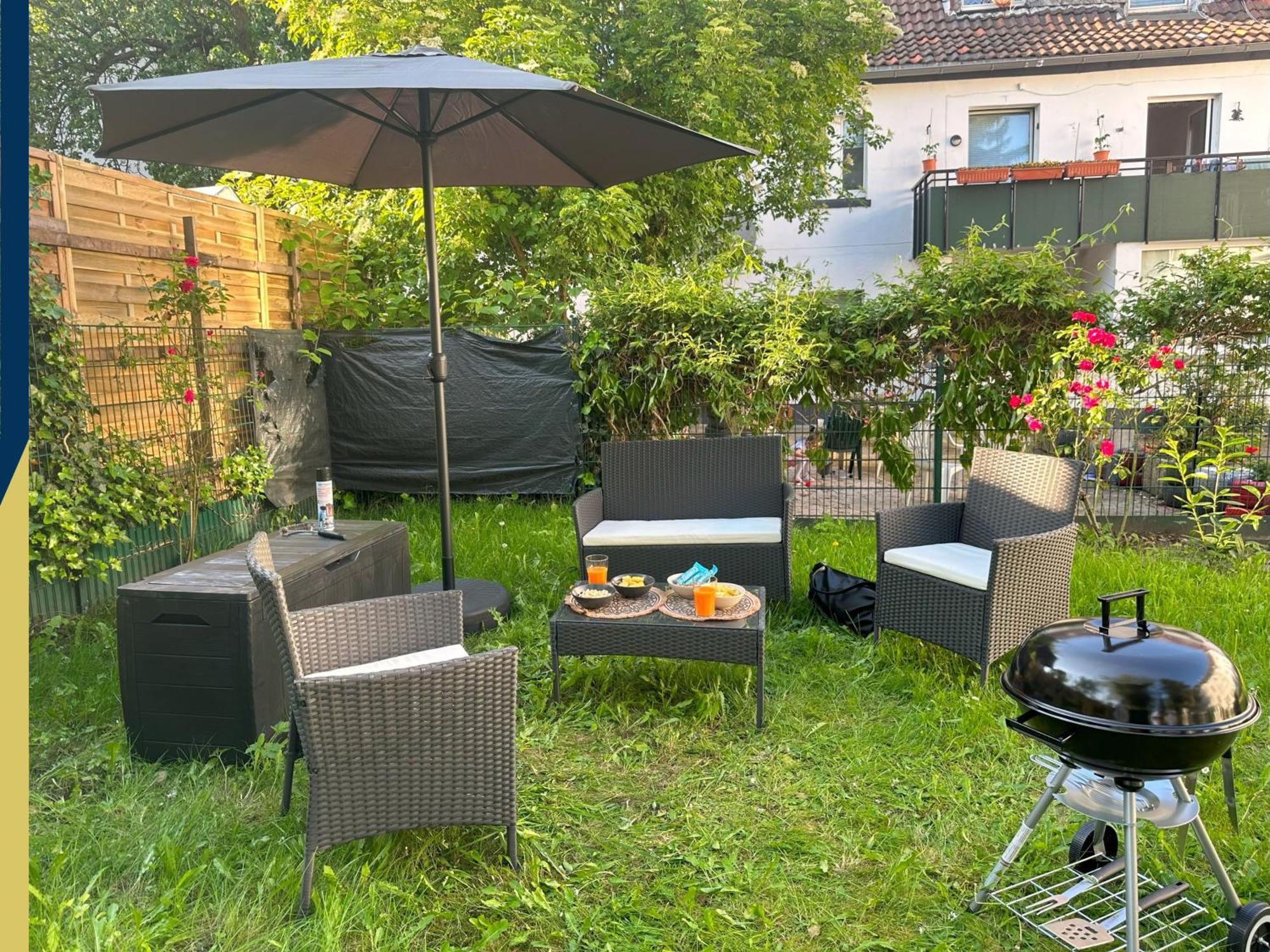 Cozy Apartment With Garden In Gelsenkirchen Exteriör bild